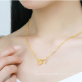 Shangjie OEM ODM Dia de la Madre Gold preenchido 24K Gold Women Women Jóias Jóias Real Gold Colar